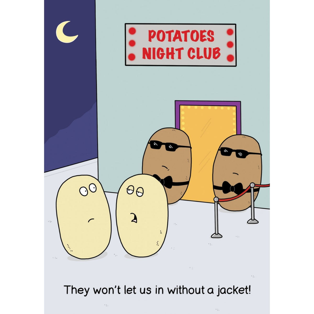 Funny Twizler Greeting Card Potatoes Night Club Birthday Or Any Occasion Humour