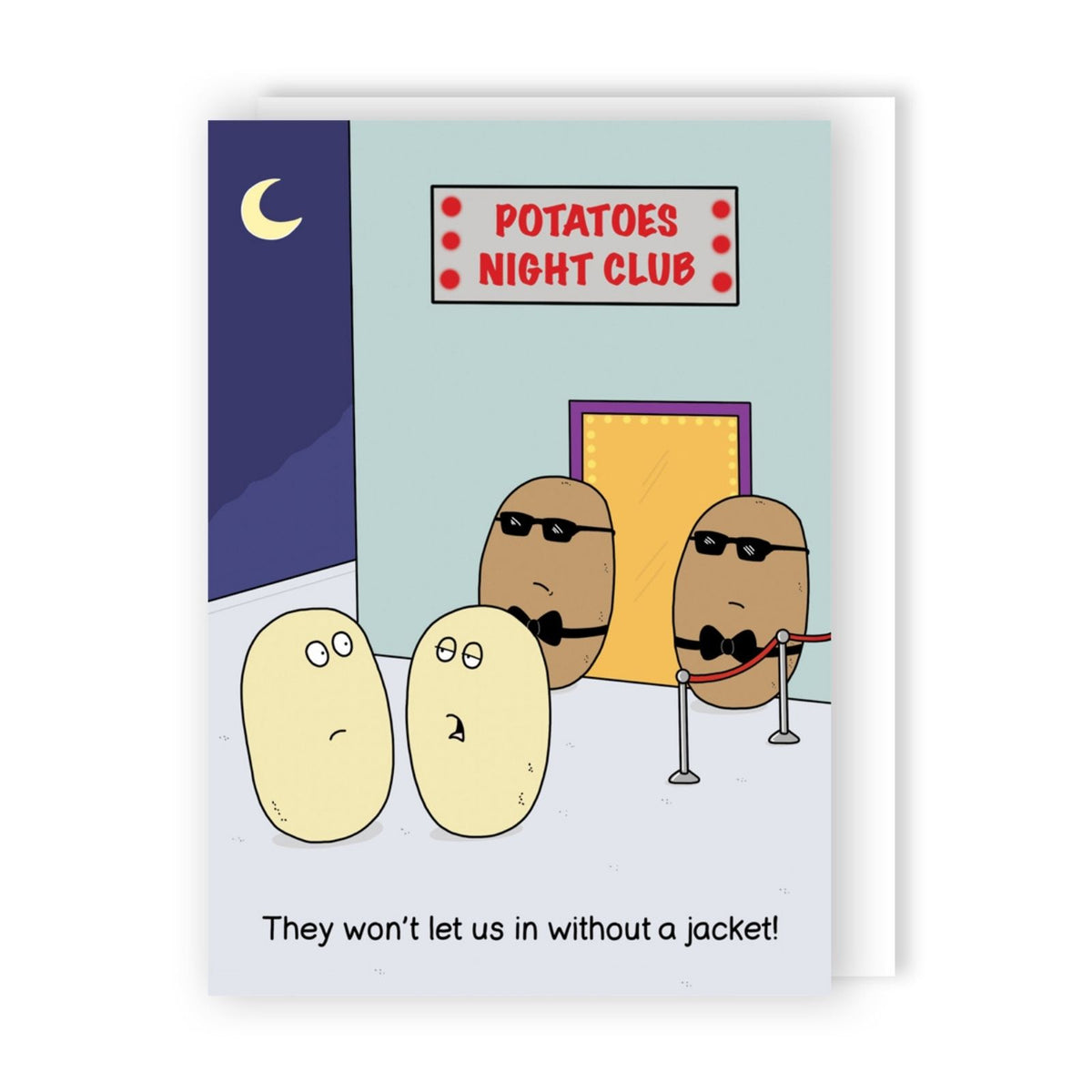 Funny Twizler Greeting Card Potatoes Night Club Birthday Or Any Occasion Humour
