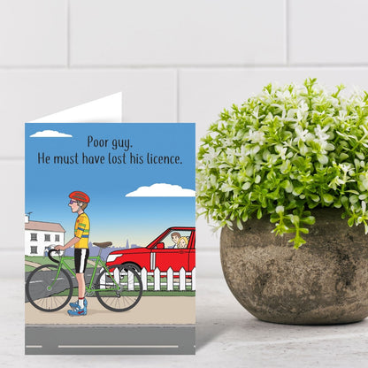 Funny Twizler Greeting Card Lost His Licence Birthday Or Any Occasion Humour