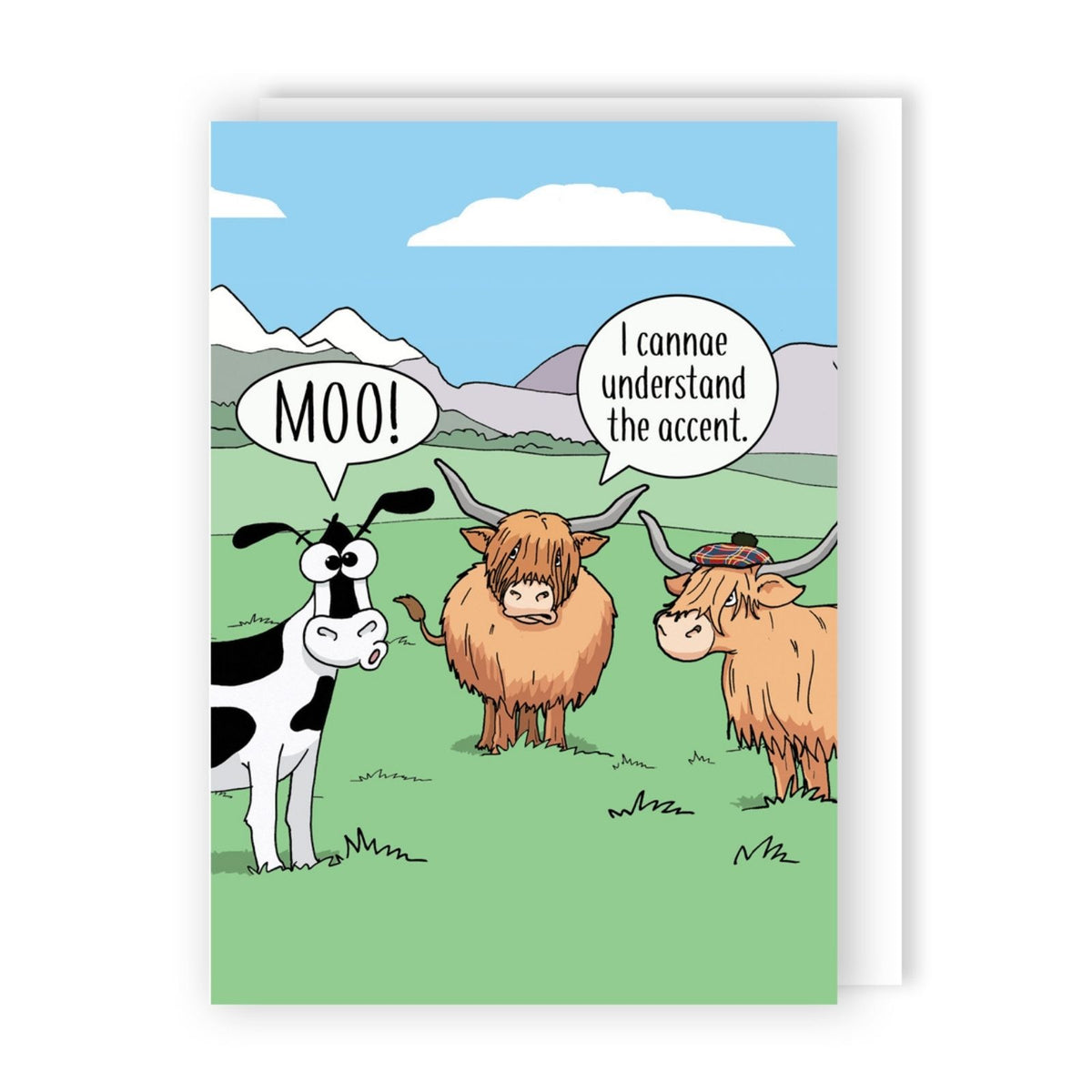 Funny Twizler Greeting Card Highland Cows Birthday Or Any Occasion Humour