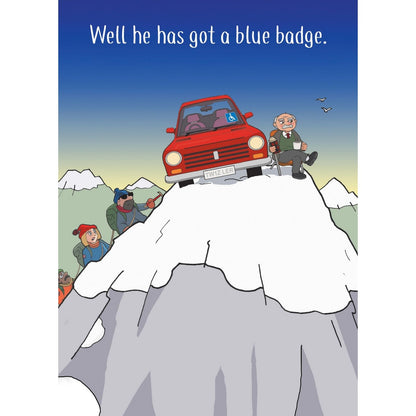 Funny Twizler Greeting Card Blue Badge Parking Birthday Or Any Occasion Humour
