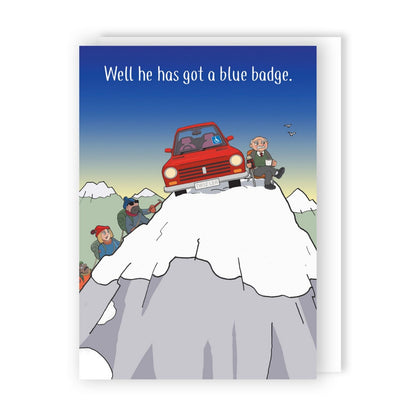 Funny Twizler Greeting Card Blue Badge Parking Birthday Or Any Occasion Humour