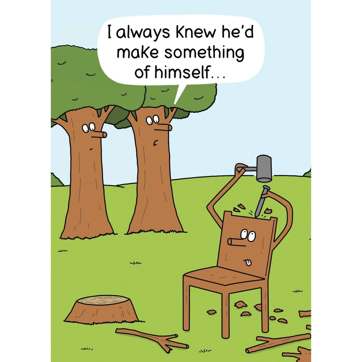 Funny Twizler Greeting Card Aspirational Tree Birthday Or Any Occasion Humour