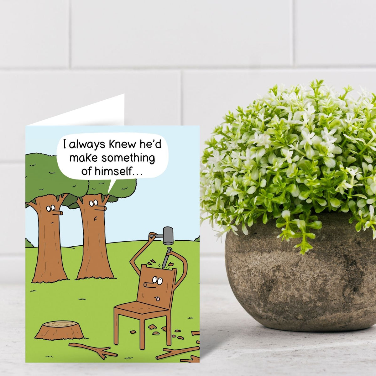 Funny Twizler Greeting Card Aspirational Tree Birthday Or Any Occasion Humour