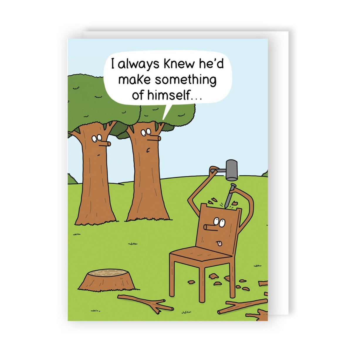 Funny Twizler Greeting Card Aspirational Tree Birthday Or Any Occasion Humour