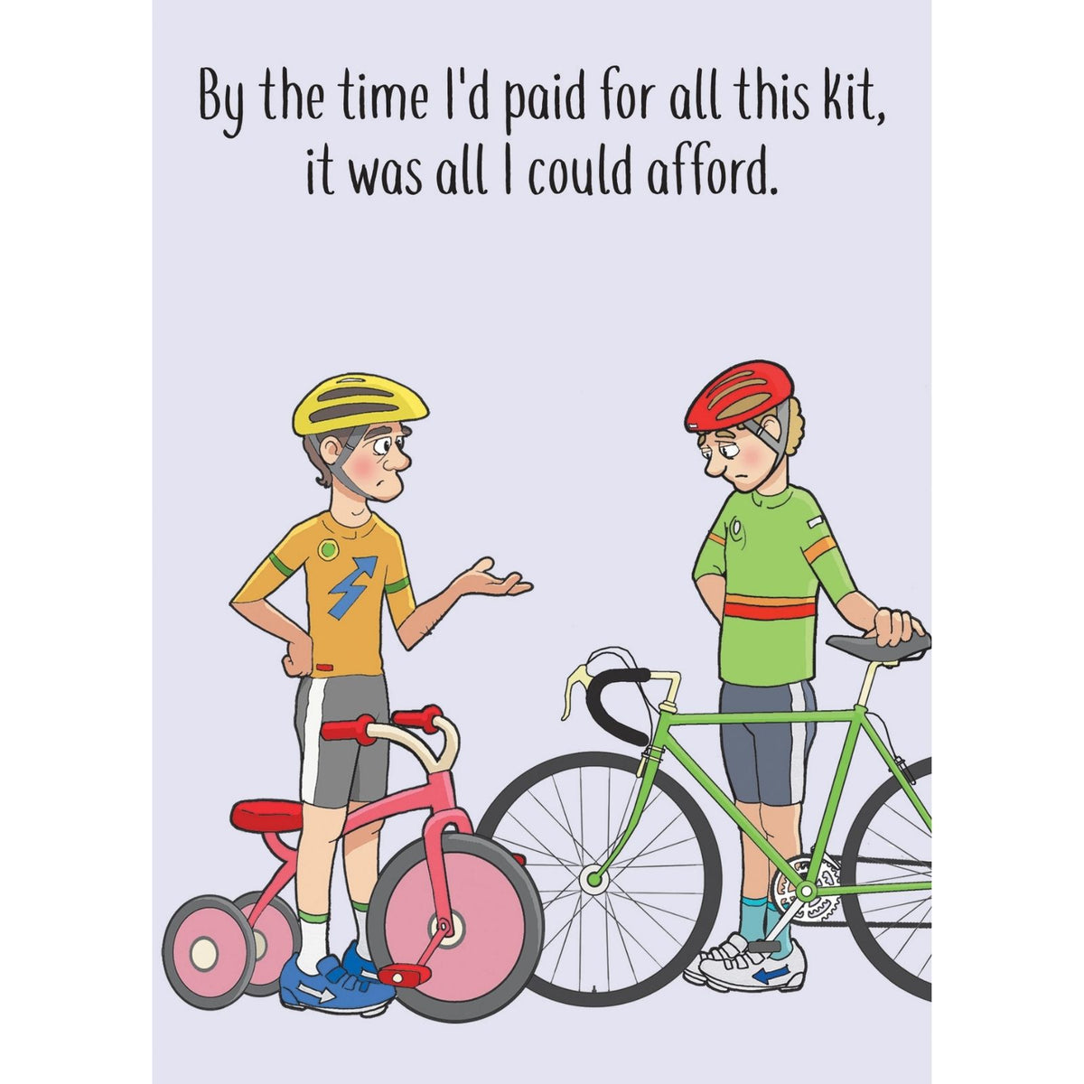 Funny Twizler Greeting Card Cost Of Cycling Kit Birthday Or Any Occasion Humour