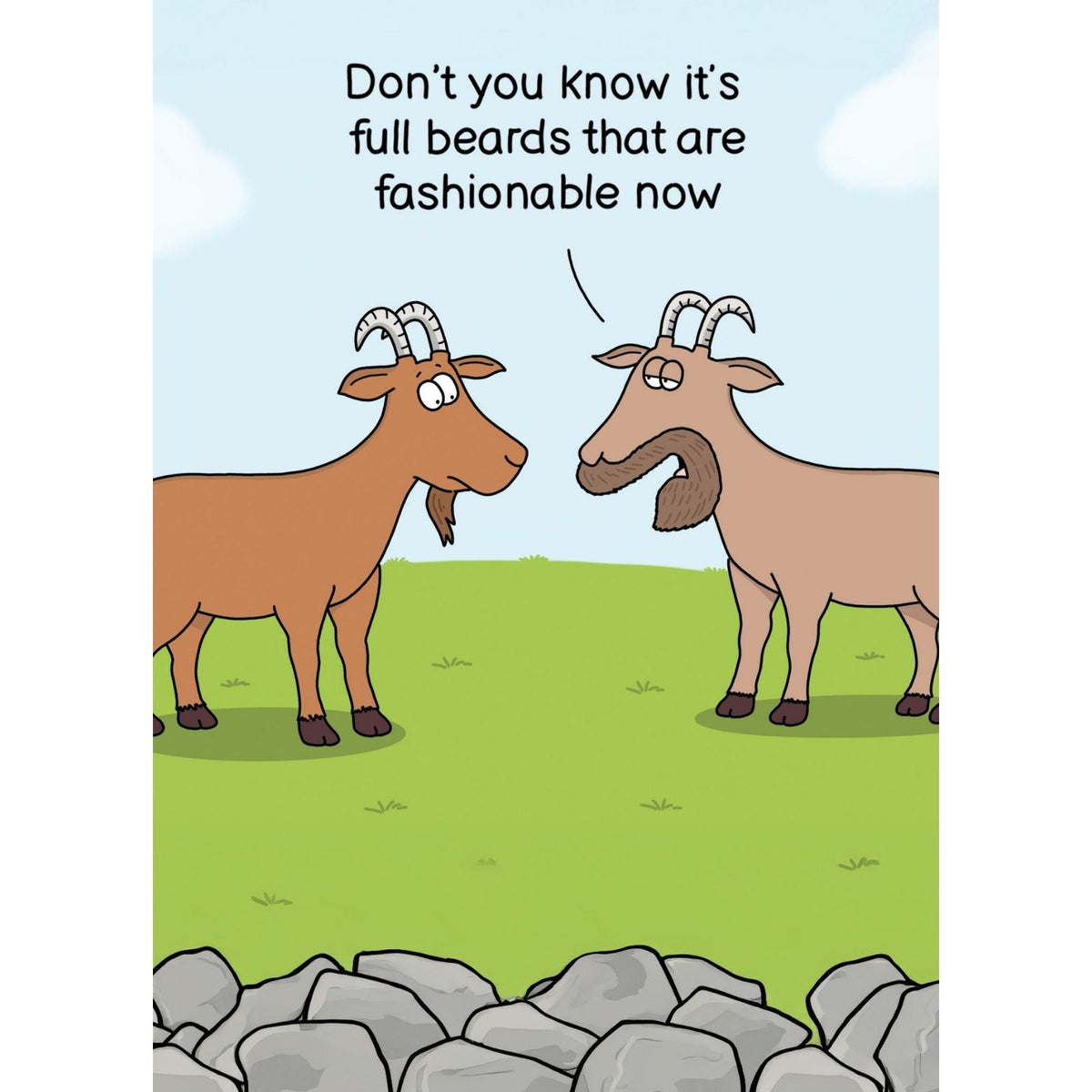 Funny Twizler Greeting Card Billy Goat Beard Birthday Or Any Occasion Humour