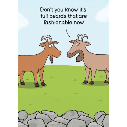 Funny Twizler Greeting Card Billy Goat Beard Birthday Or Any Occasion Humour