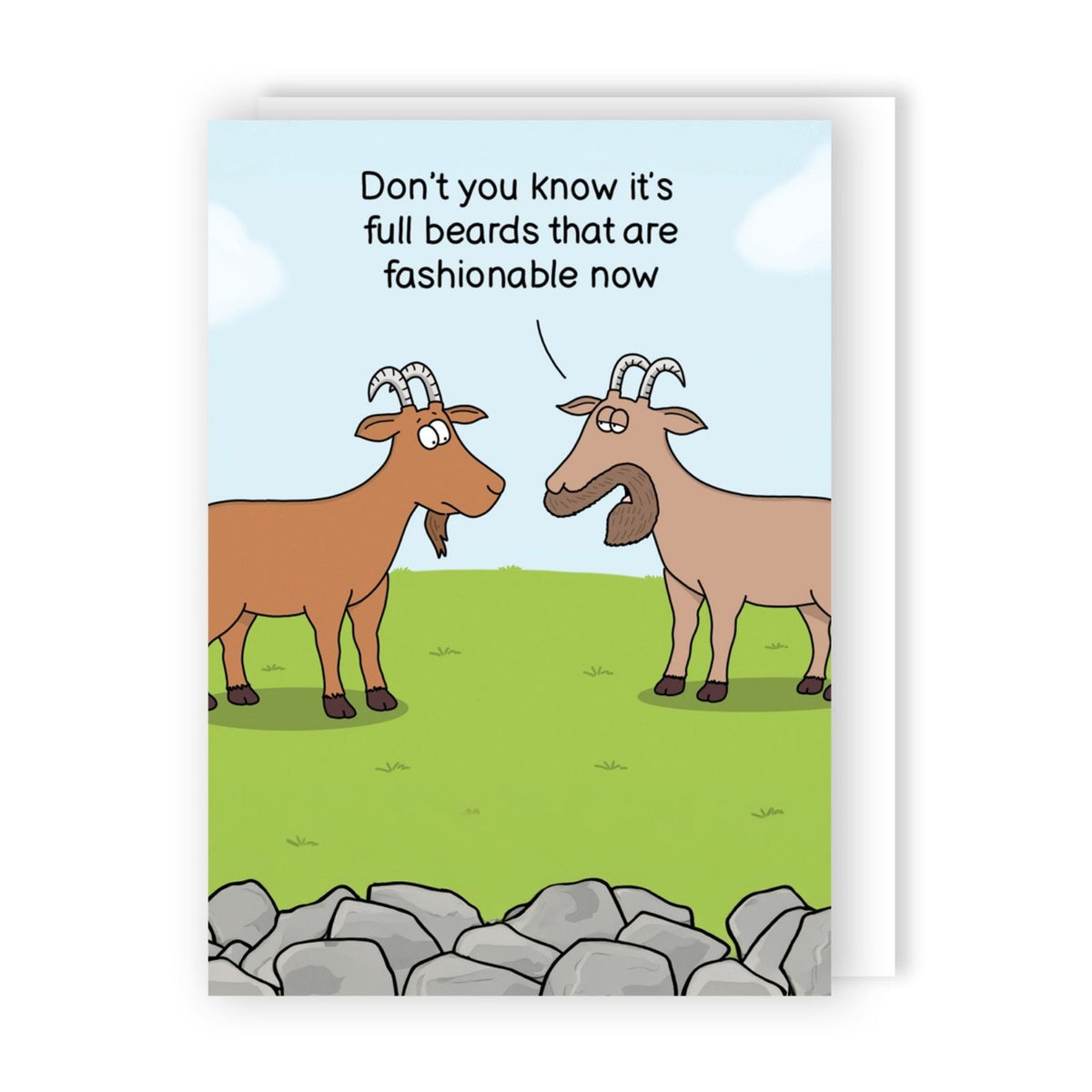 Funny Twizler Greeting Card Billy Goat Beard Birthday Or Any Occasion Humour