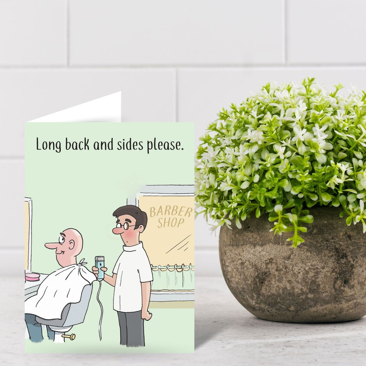 Funny Twizler Greeting Card Long Back & Sides Birthday Or Any Occasion Humour