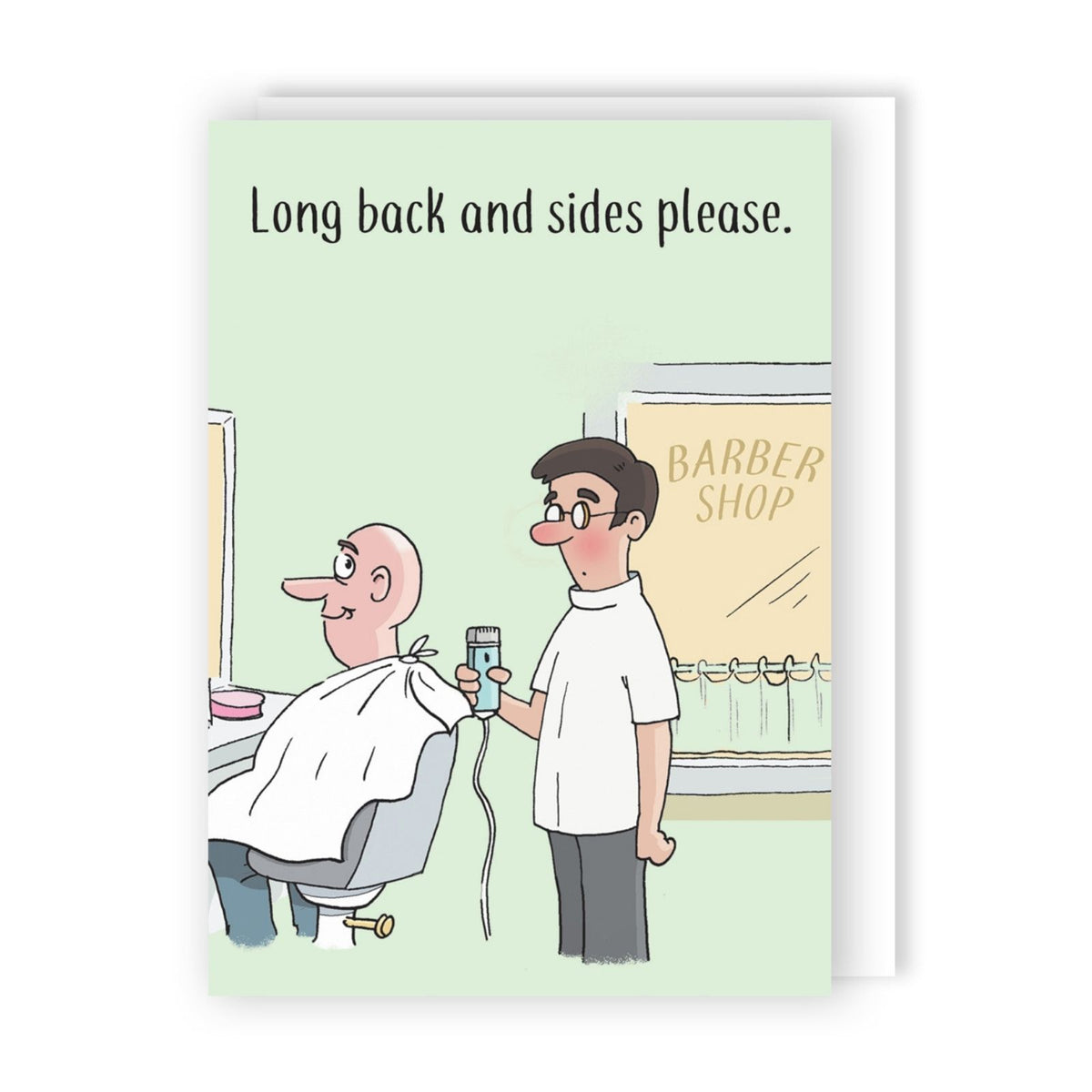 Funny Twizler Greeting Card Long Back & Sides Birthday Or Any Occasion Humour