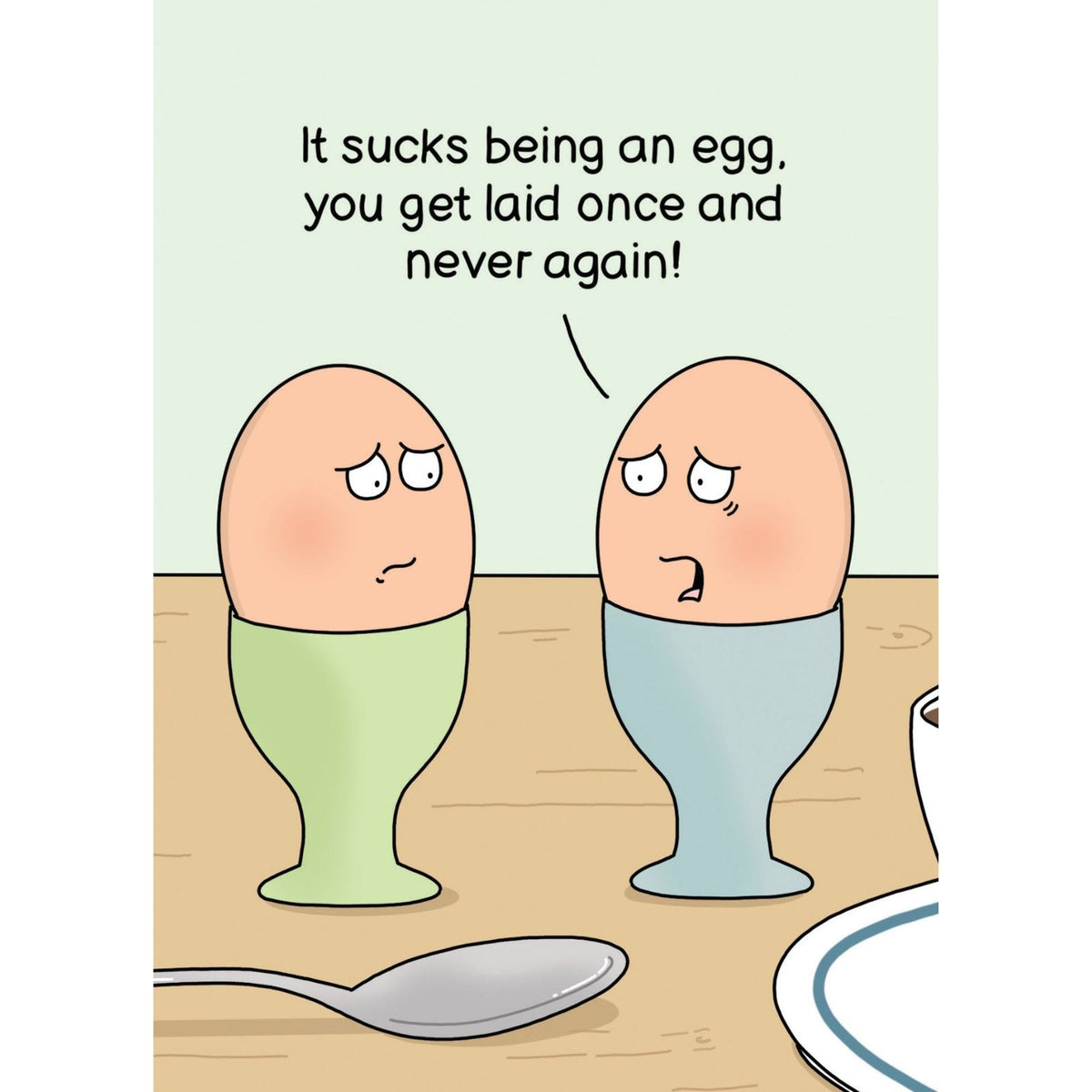 Funny Twizler Greeting Card Eggs Laid Once Birthday Or Any Occasion Humour