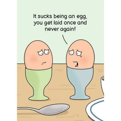 Funny Twizler Greeting Card Eggs Laid Once Birthday Or Any Occasion Humour