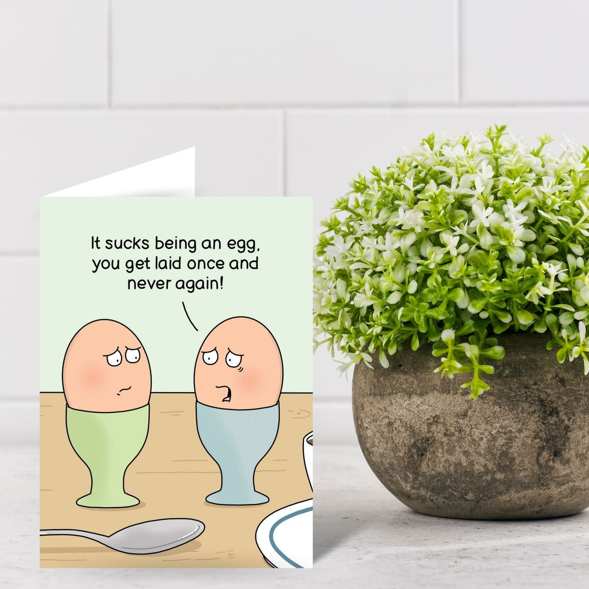 Funny Twizler Greeting Card Eggs Laid Once Birthday Or Any Occasion Humour