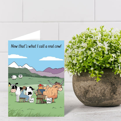 Funny Twizler Greeting Card Highland Cow Whisky Birthday Or Any Occasion Humour