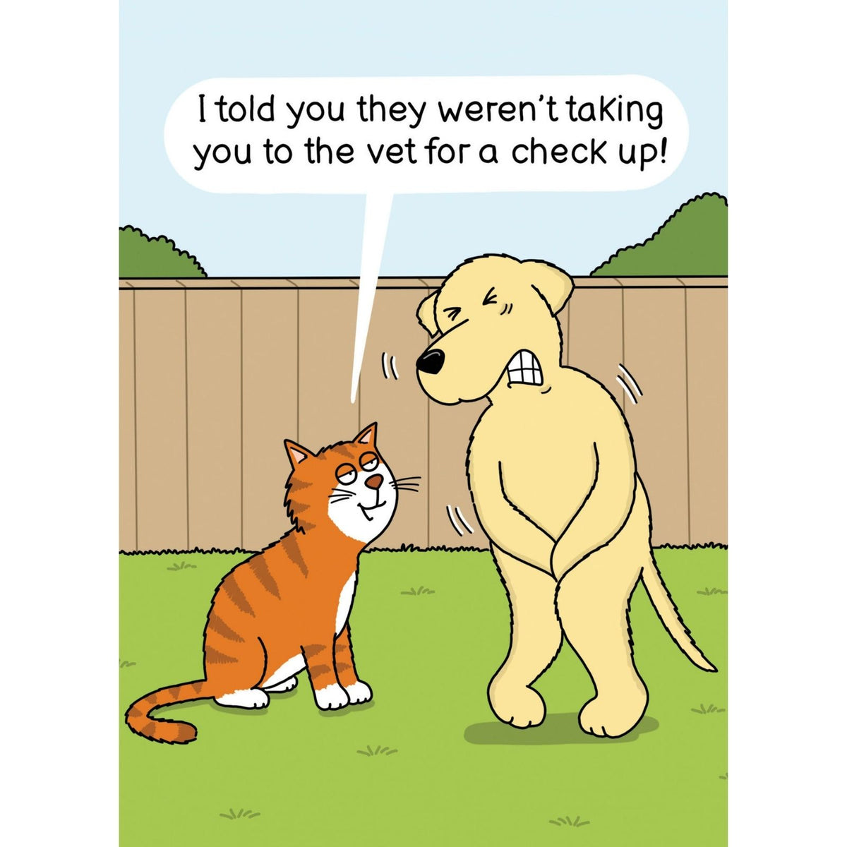 Funny Twizler Greeting Card Male Dog Vet Visit Birthday Or Any Occasion Humour