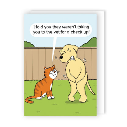 Funny Twizler Greeting Card Male Dog Vet Visit Birthday Or Any Occasion Humour