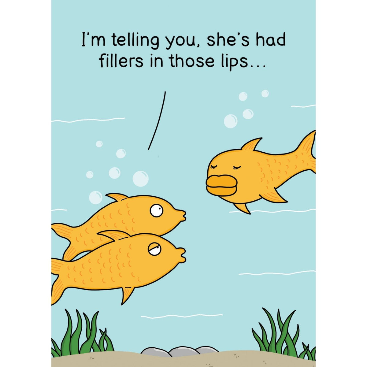 Funny Twizler Greeting Card Fish Lip Fillers Birthday Or Any Occasion Humour