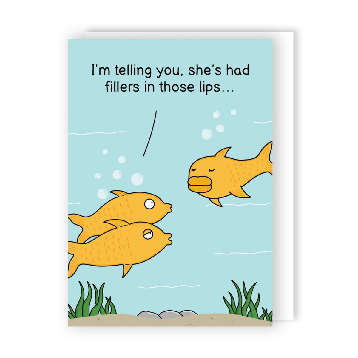 Funny Twizler Greeting Card Fish Lip Fillers Birthday Or Any Occasion Humour