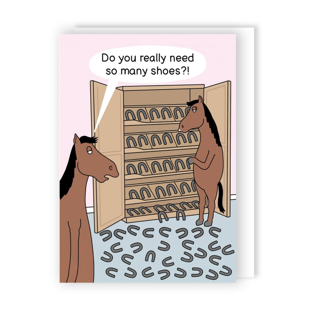 Funny Twizler Greeting Card Horse Shoes Birthday Or Any Occasion Humour