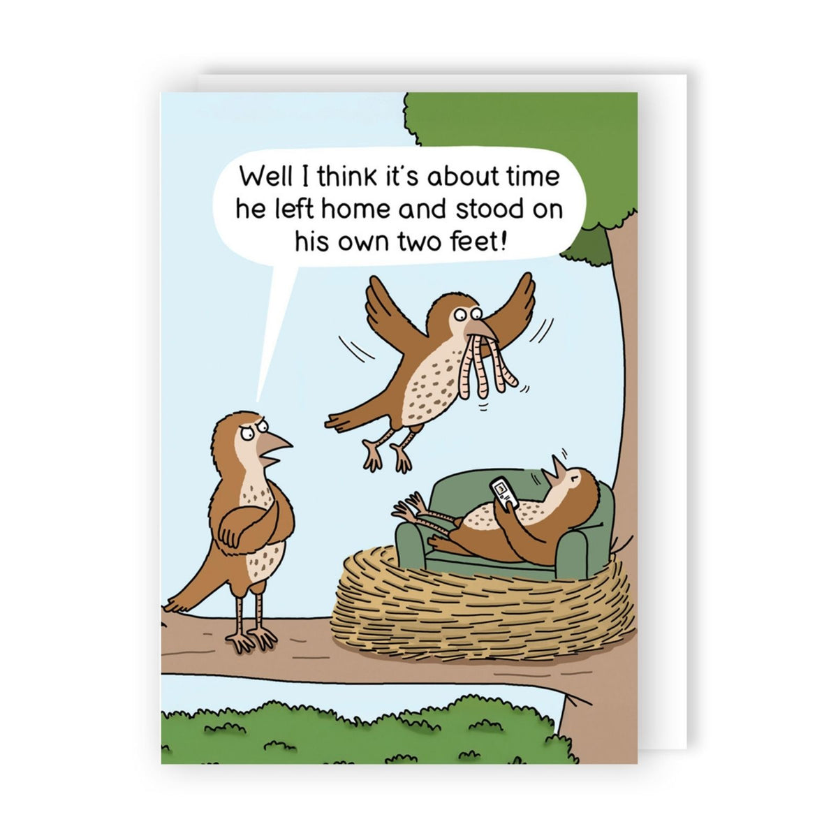 Funny Twizler Greeting Card Fly The Nest Birthday Or Any Occasion Humour