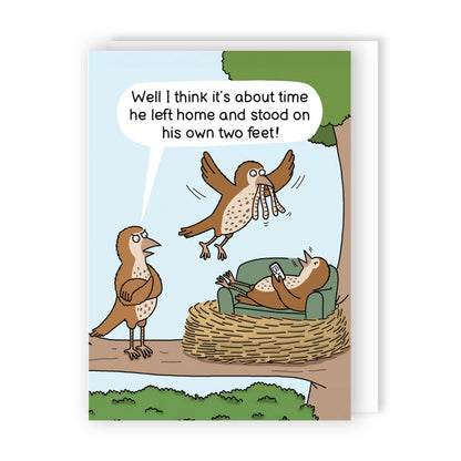 Funny Twizler Greeting Card Fly The Nest Birthday Or Any Occasion Humour