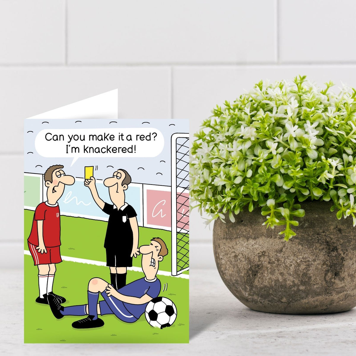 Funny Twizler Greeting Card Football Red Card Birthday Or Any Occasion Humour