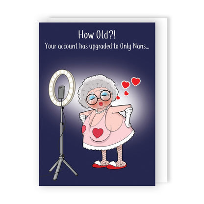 Funny Twizler Greeting Card Only Nans Birthday Or Any Occasion Humour