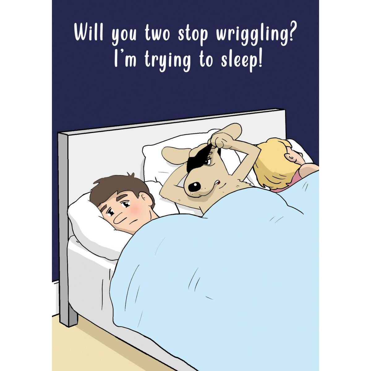 Funny Twizler Greeting Card Dog Stop Wriggling Birthday Or Any Occasion Humour