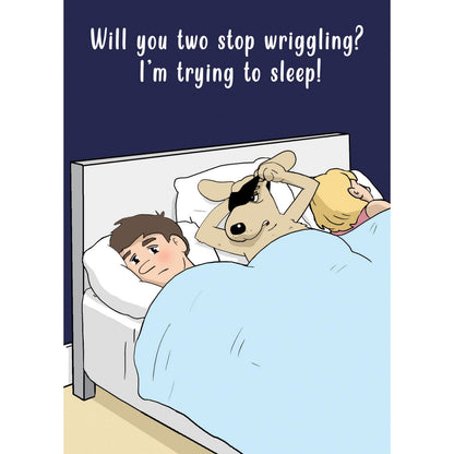 Funny Twizler Greeting Card Dog Stop Wriggling Birthday Or Any Occasion Humour