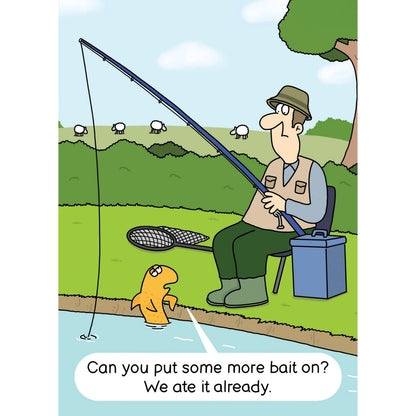 Funny Twizler Greeting Card Fish More Bait Birthday Or Any Occasion Humour