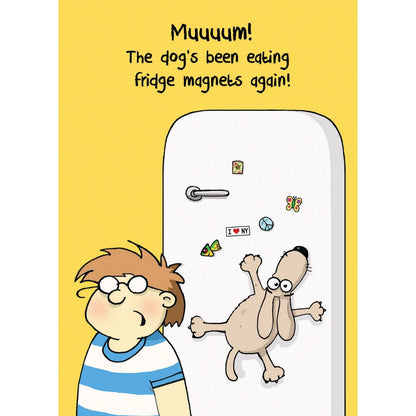 Funny Twizler Greeting Card Dog Fridge Magnets Birthday Or Any Occasion Humour