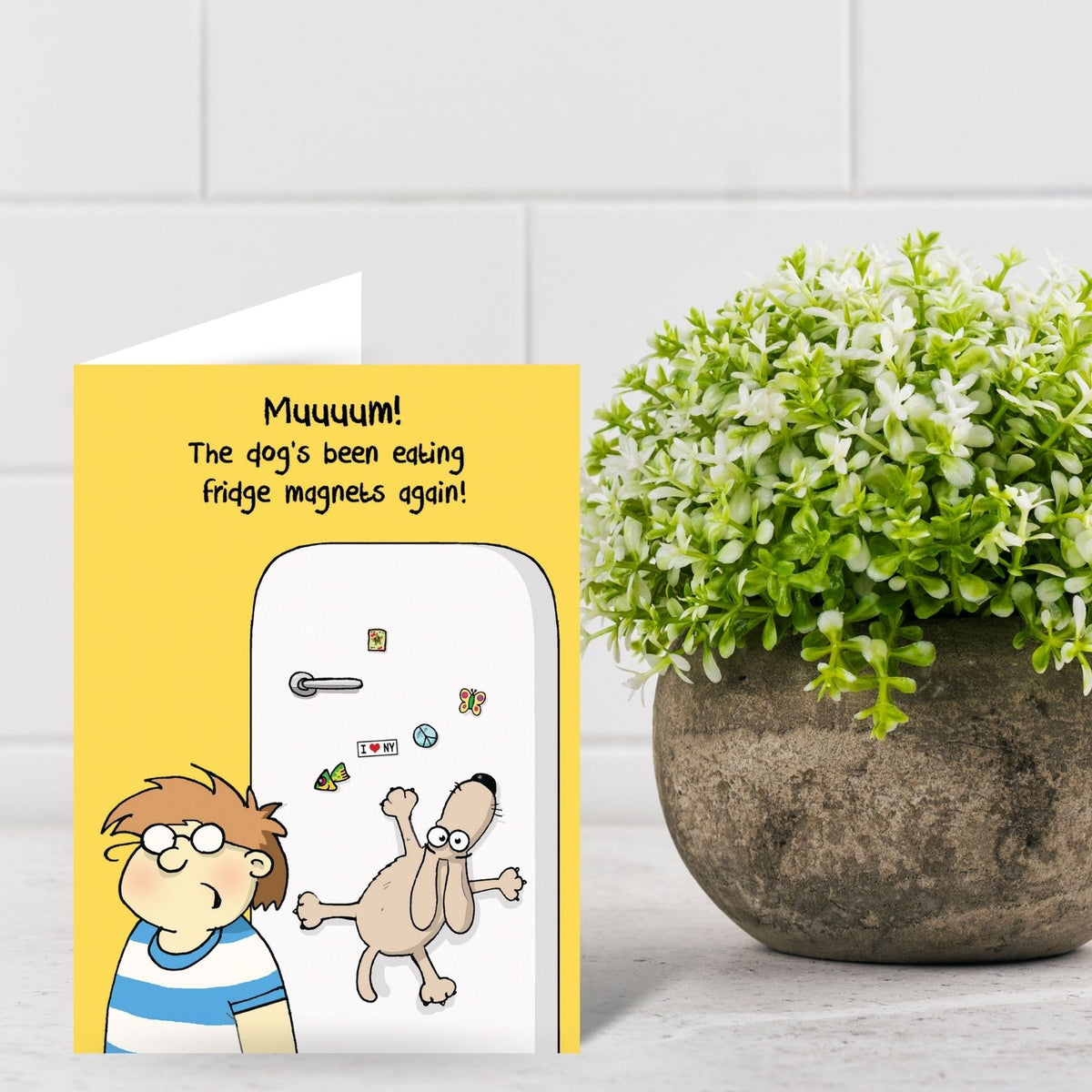 Funny Twizler Greeting Card Dog Fridge Magnets Birthday Or Any Occasion Humour