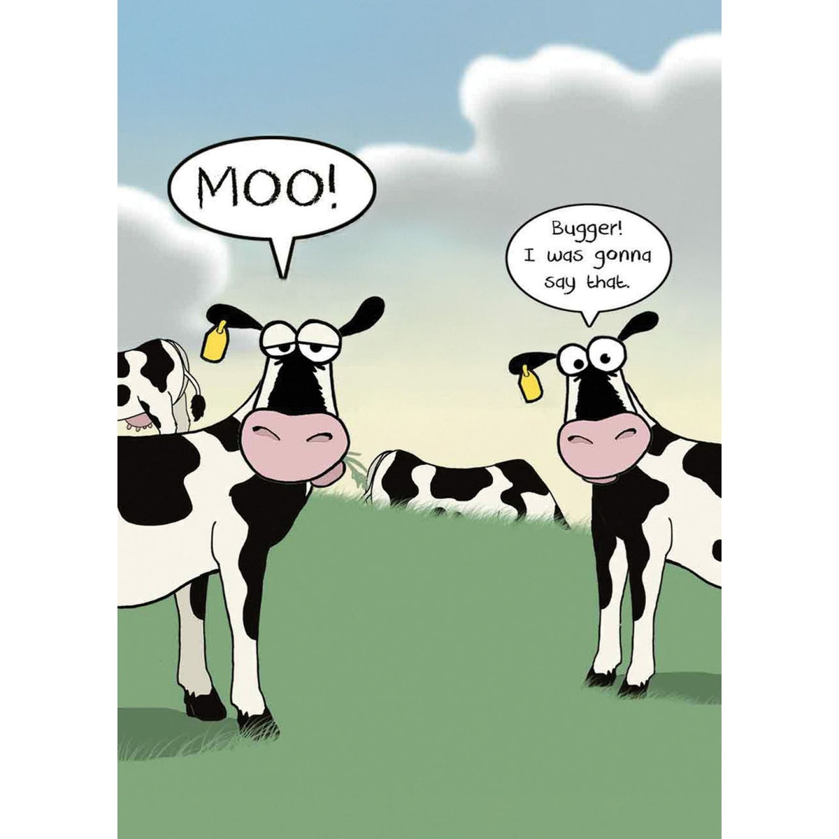 Funny Twizler Greeting Card Jealous Cow Birthday Or Any Occasion Humour