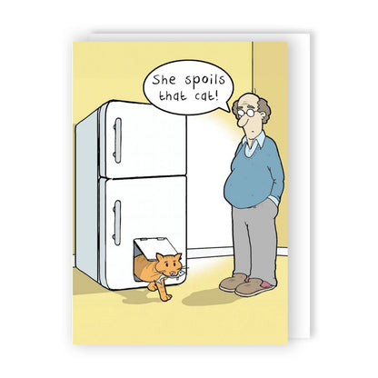 Funny Twizler Greeting Card Spoilt Cat Birthday Or Any Occasion Humour