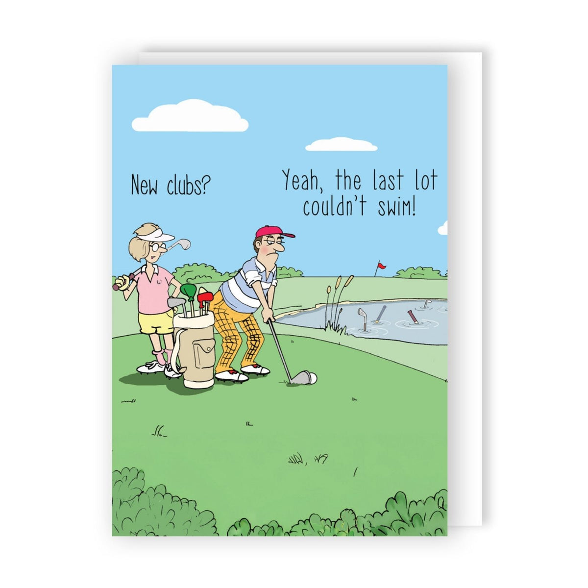 Funny Twizler Greeting Card New Golf Clubs Birthday Or Any Occasion Humour