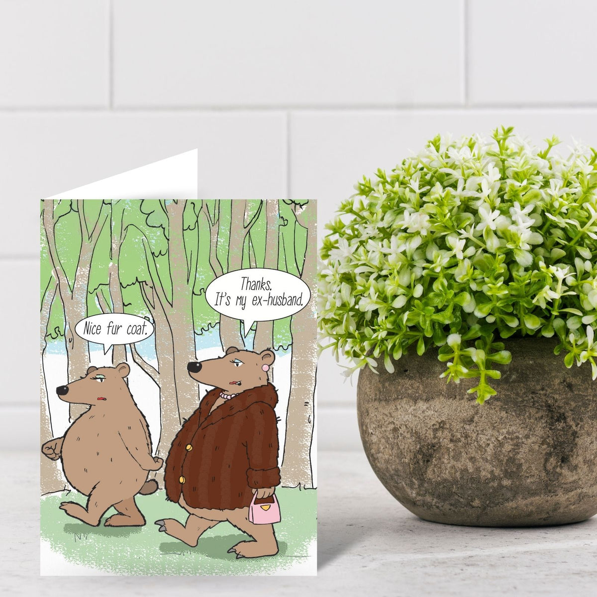 Funny Twizler Greeting Card It's My Ex-Husband Birthday Or Any Occasion Humour