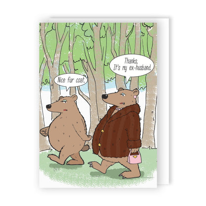 Funny Twizler Greeting Card It's My Ex-Husband Birthday Or Any Occasion Humour