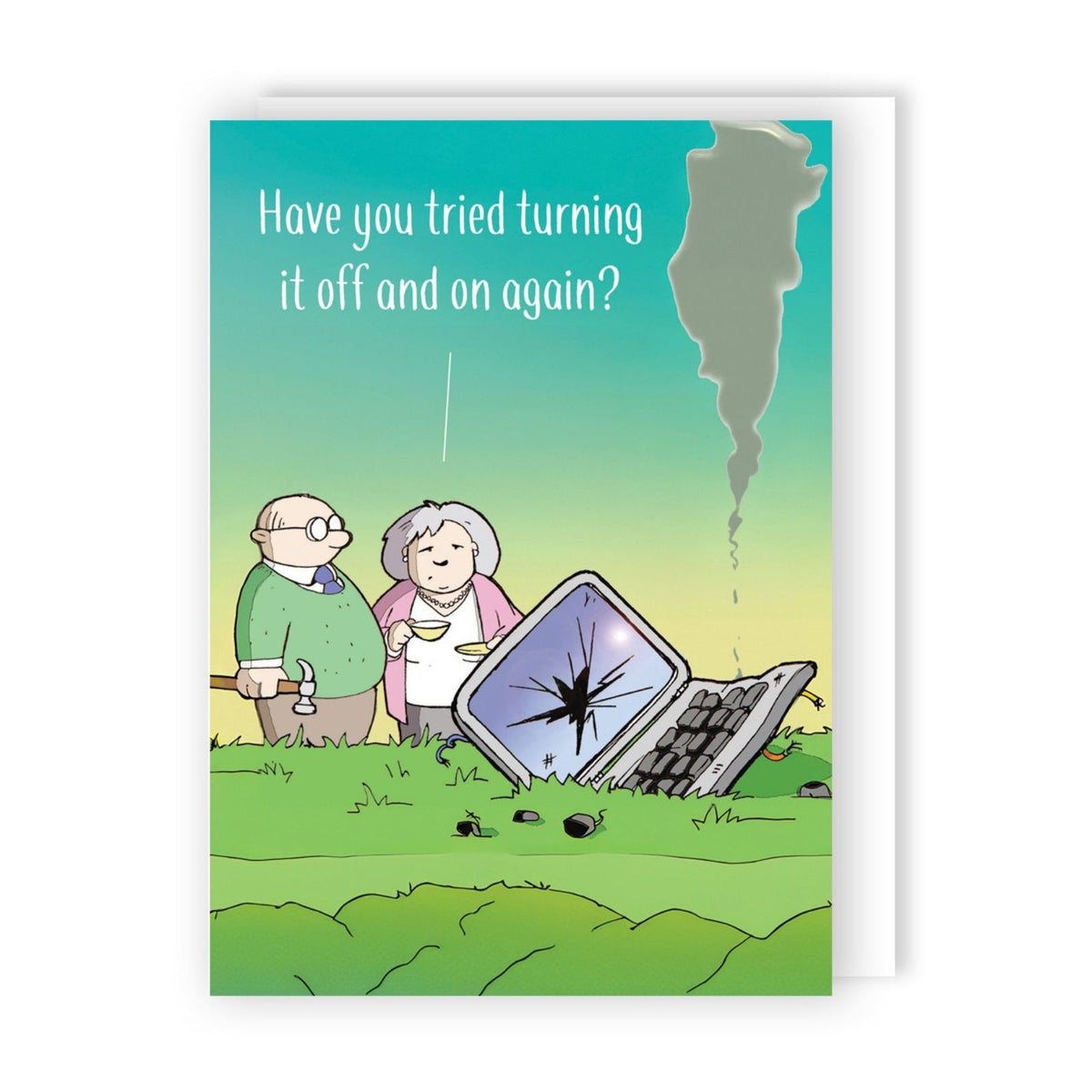 Funny Twizler Greeting Card IT Turn It On & Off Birthday Or Any Occasion Humour