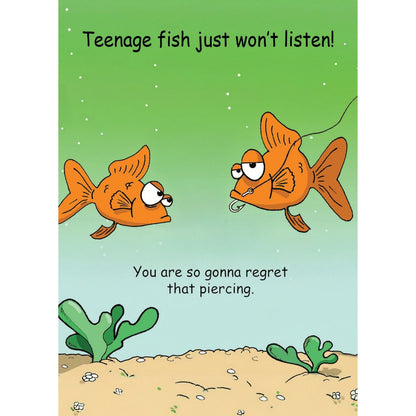 Funny Twizler Greeting Card Teenage Fish Birthday Or Any Occasion Humour