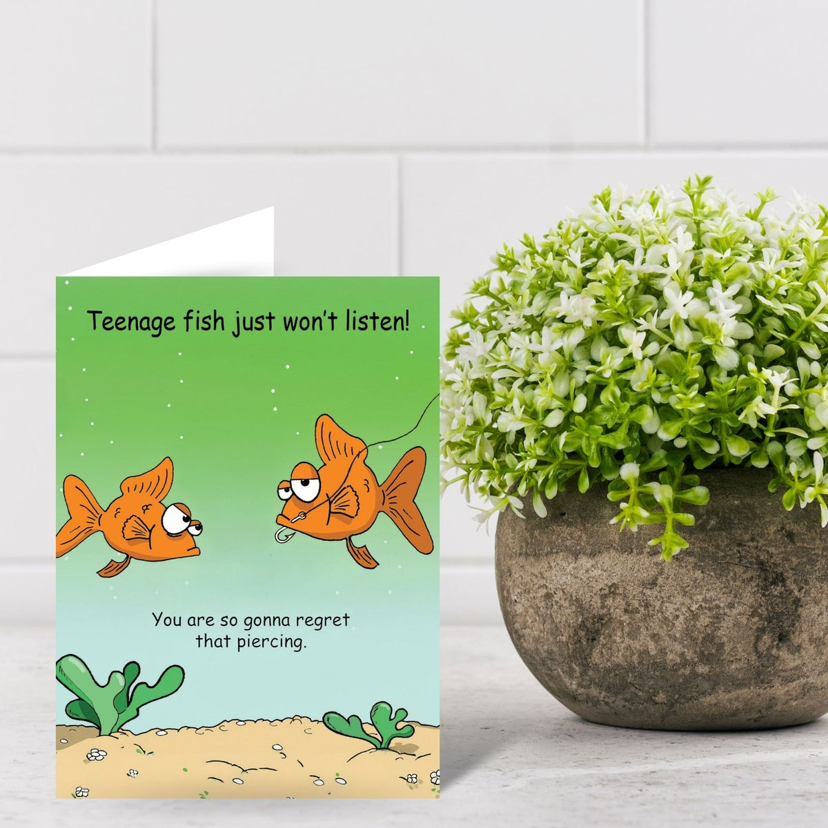 Funny Twizler Greeting Card Teenage Fish Birthday Or Any Occasion Humour