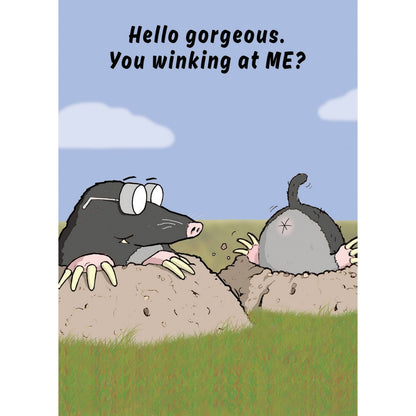 Funny Twizler Greeting Card You Winking At Me? Birthday Or Any Occasion Humour