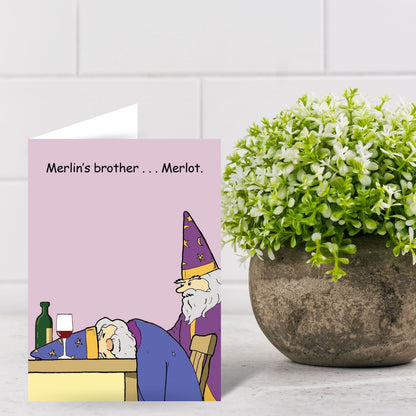 Funny Twizler Greeting Card Merlin's Brother Birthday Or Any Occasion Humour