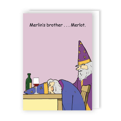 Funny Twizler Greeting Card Merlin's Brother Birthday Or Any Occasion Humour