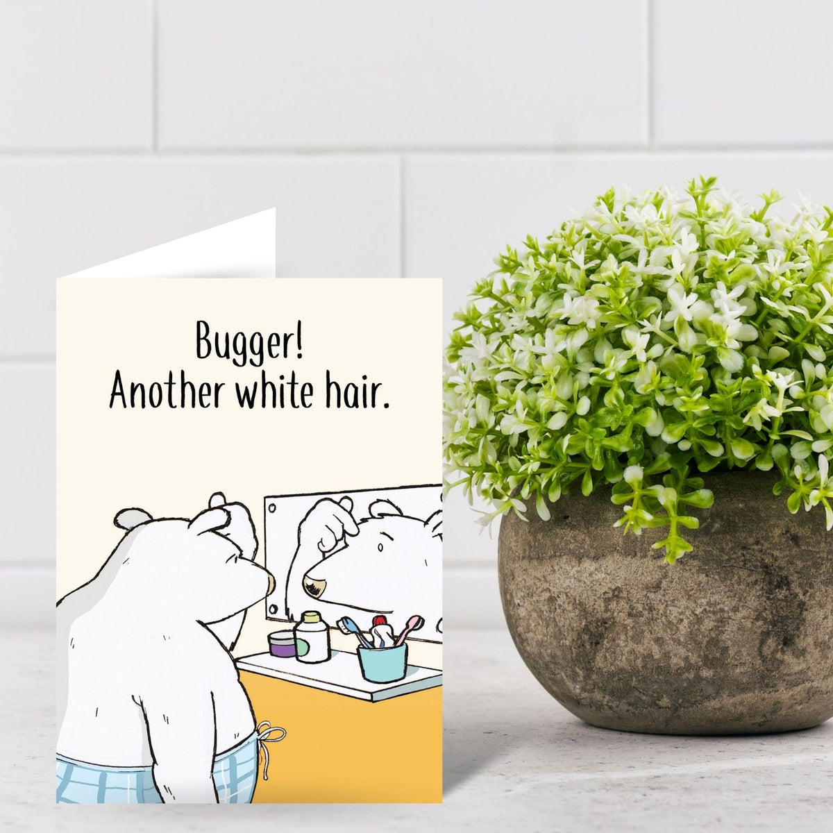 Funny Twizler Greeting Card Another White Hair Birthday Or Any Occasion Humour