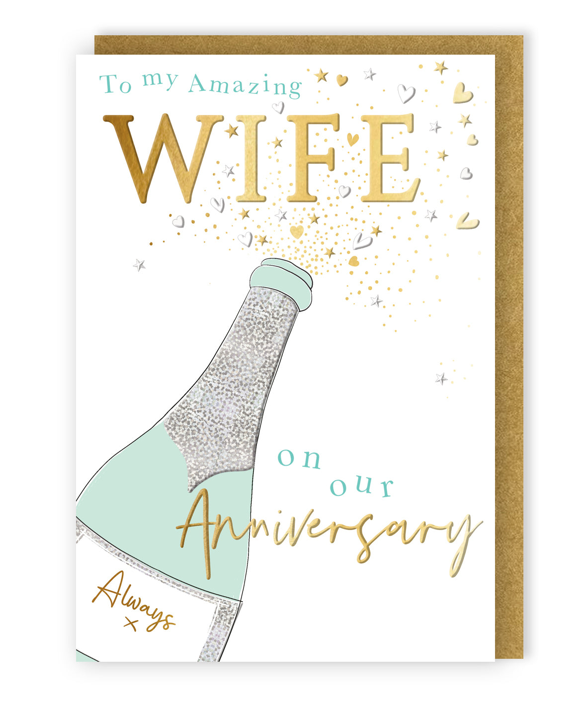 Amazing Wife On Our Anniversary Party Time! Anniversary Greeting Card