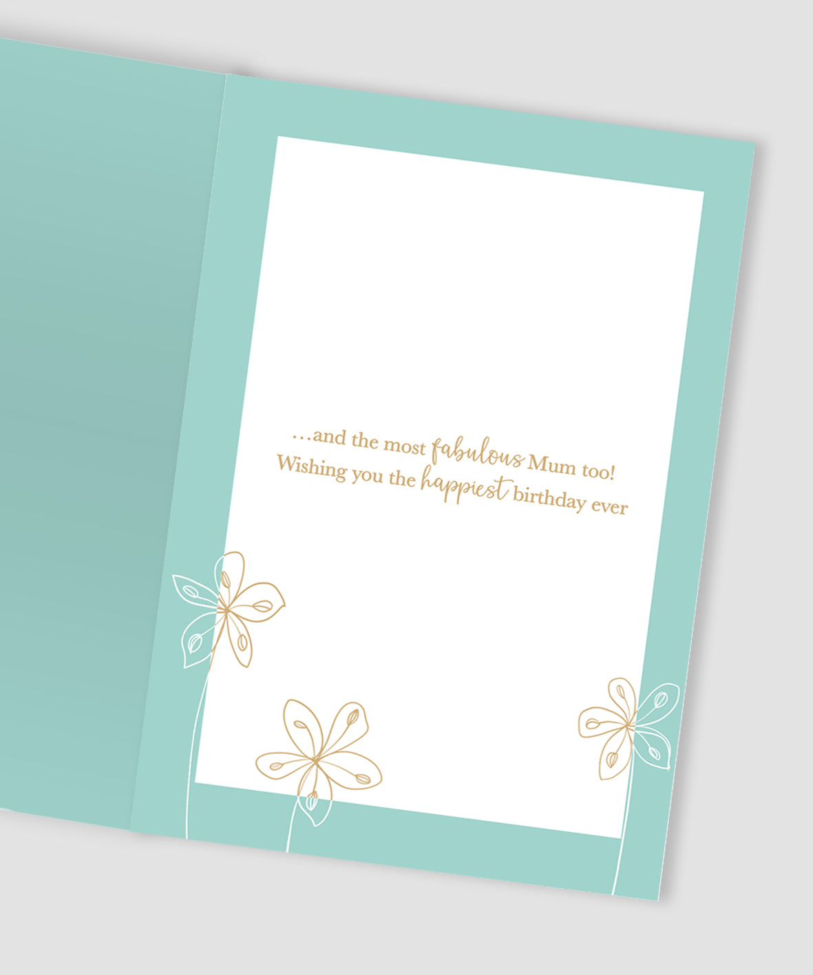 Mum You're All Kinds Of Beautiful Gold Blossom Fun! Birthday Greeting Card