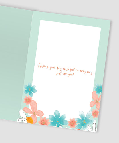 To The Best Mum Floral Flutter Fun  Birthday Greeting Card