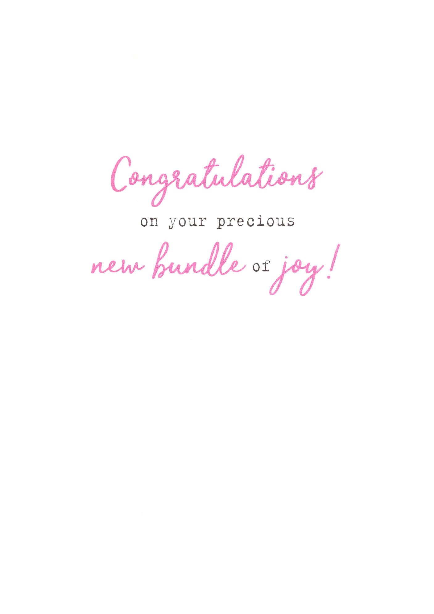 Hello Baby Girl Welcome Little One Irresistible Greeting Card