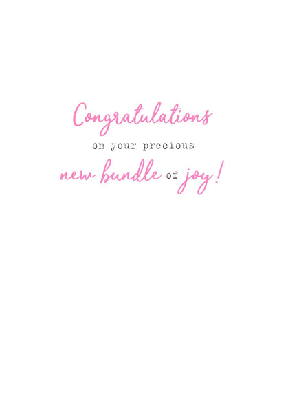 Hello Baby Girl Welcome Little One Irresistible Greeting Card